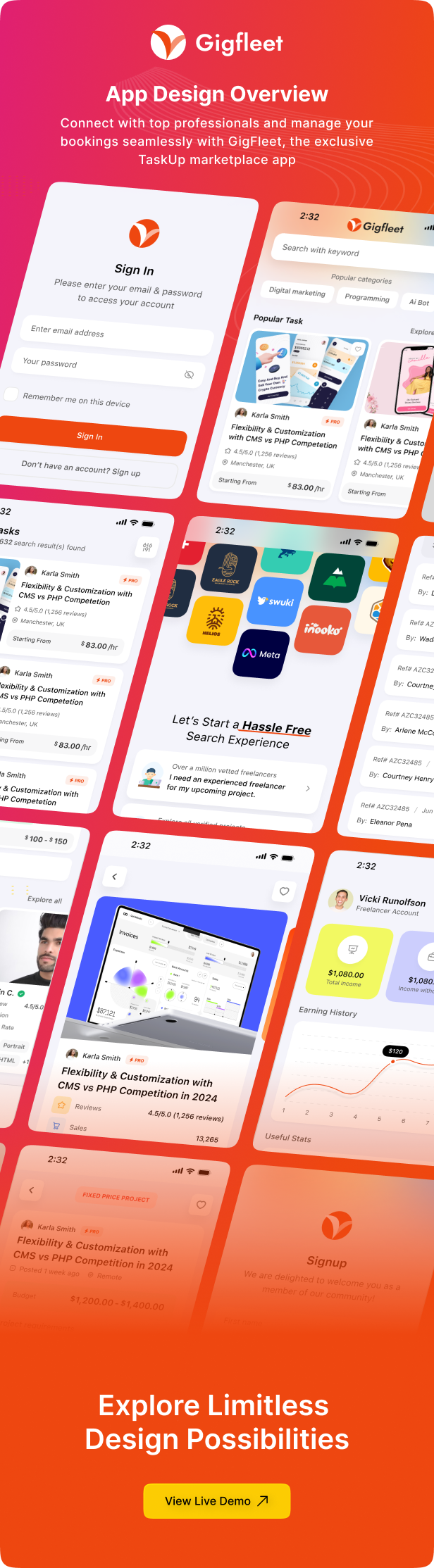 Gigfleet - Cross Platform React Native Mobile APP For Taskup