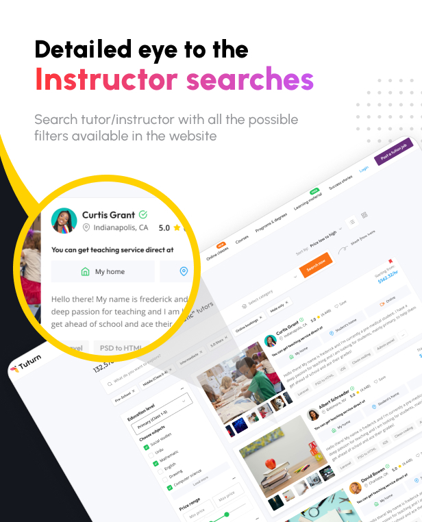 Tuturn - Online Tutors Marketplace WordPress Theme