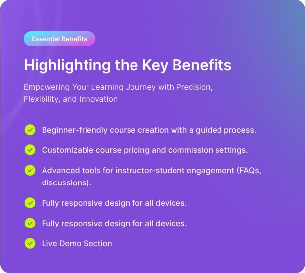 Learnty LMS - Courses Addon For Lernen