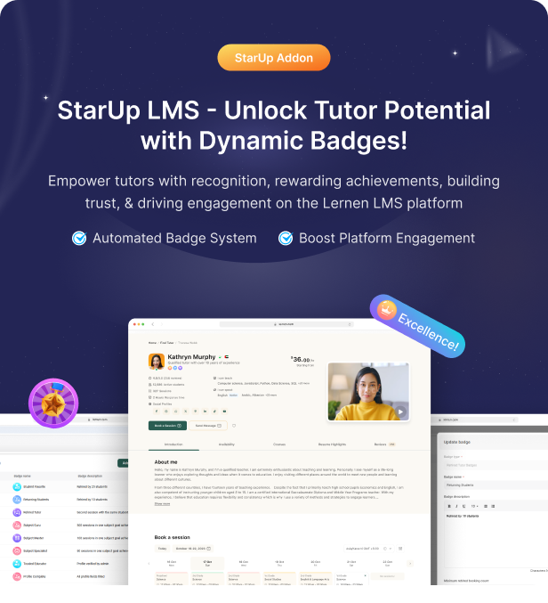 StarUp LMS - Badges Addon for Lernen LMS